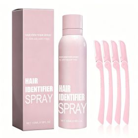 Hair Identifier Spray For Face Shaving, Skin Body Hair Identifying Spray,Moisturizing And Skin Care Set (Option: pink)